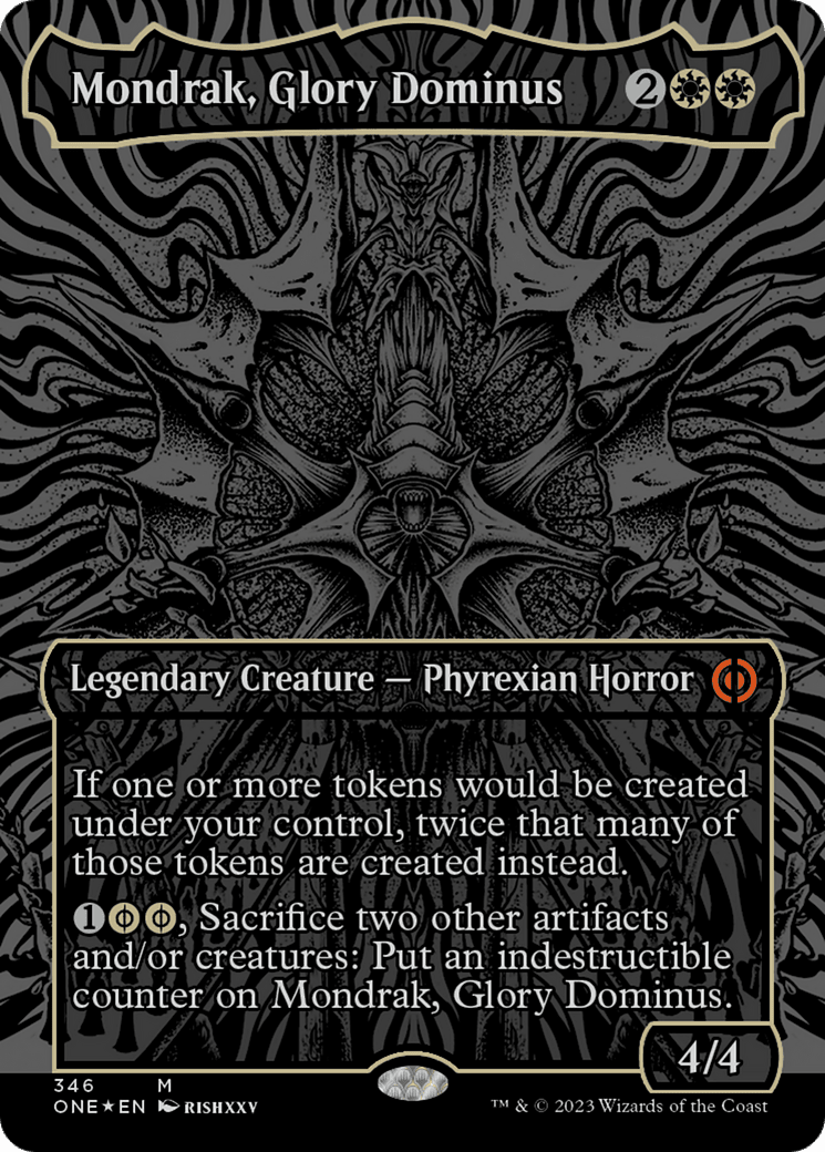 Mondrak, Glory Dominus (Oil Slick Raised Foil) [Phyrexia: All Will Be One] MTG Single Magic: The Gathering  | Multizone: Comics And Games