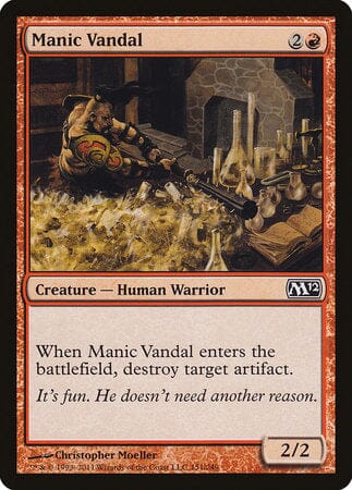 Manic Vandal [Magic 2012] MTG Single Magic: The Gathering  | Multizone: Comics And Games