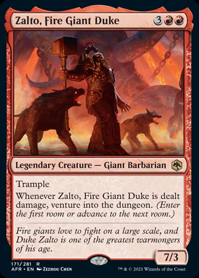 Zalto, Fire Giant Duke [Dungeons & Dragons: Adventures in the Forgotten Realms] MTG Single Magic: The Gathering  | Multizone: Comics And Games