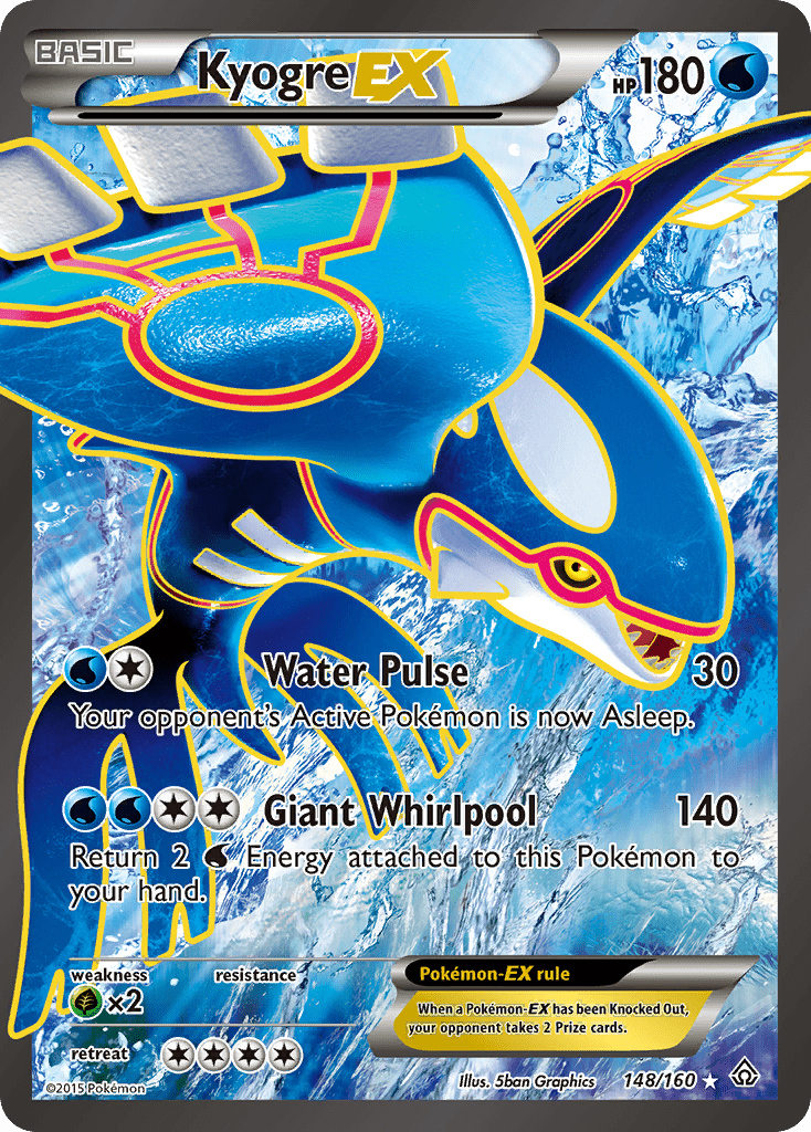 Kyogre EX (148/160) [XY: Primal Clash] Pokemon Single Pokémon  | Multizone: Comics And Games
