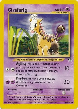 Girafarig (58/111) [Neo Genesis Unlimited] Pokemon Single Pokémon  | Multizone: Comics And Games