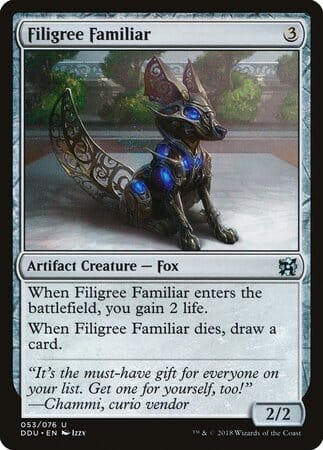 Filigree Familiar [Duel Decks: Elves vs. Inventors] MTG Single Magic: The Gathering  | Multizone: Comics And Games