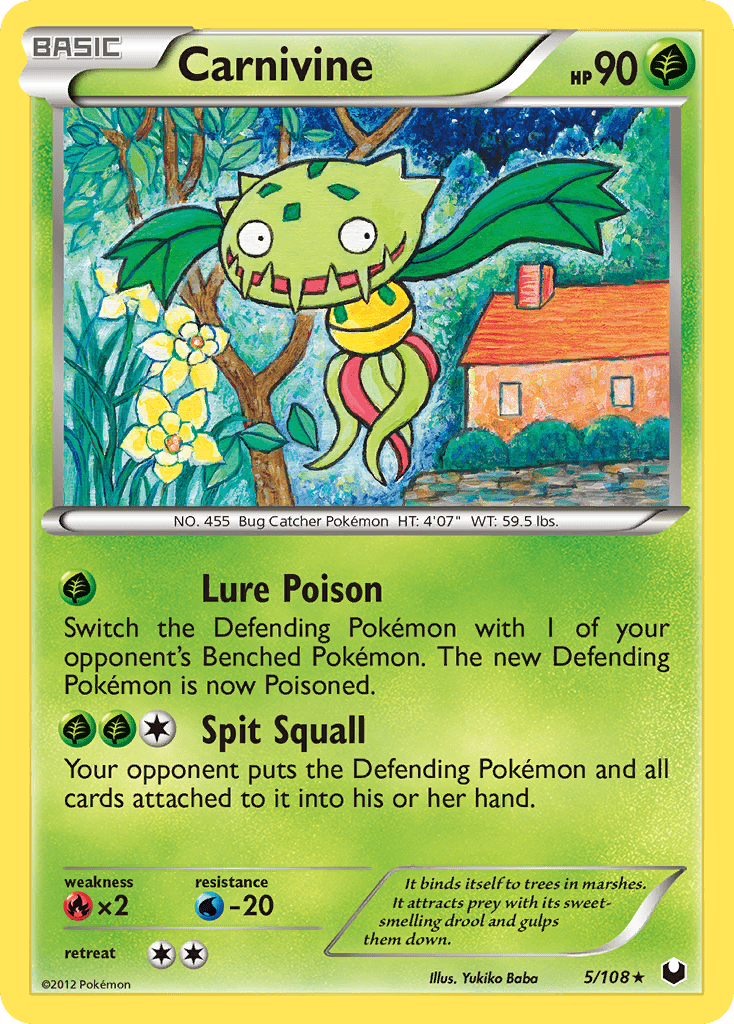 Carnivine (5/108) [Black & White: Dark Explorers] Pokemon Single Pokémon  | Multizone: Comics And Games
