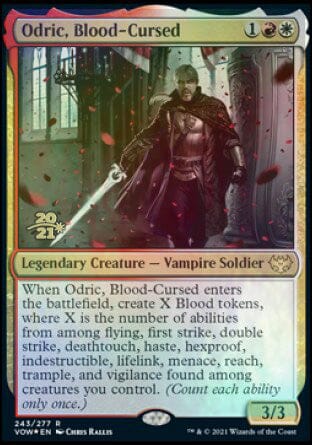 Odric, Blood-Cursed [Innistrad: Crimson Vow Prerelease Promos] MTG Single Magic: The Gathering  | Multizone: Comics And Games