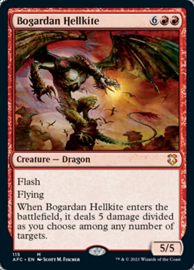 Bogardan Hellkite [Dungeons & Dragons: Adventures in the Forgotten Realms Commander] MTG Single Magic: The Gathering  | Multizone: Comics And Games