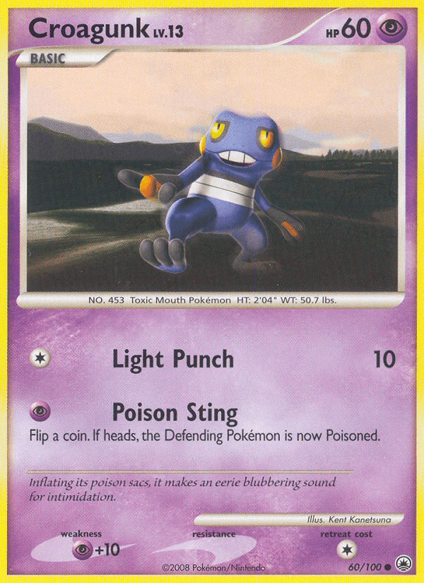 Croagunk (60/100) [Diamond & Pearl: Majestic Dawn] Pokemon Single Pokémon  | Multizone: Comics And Games
