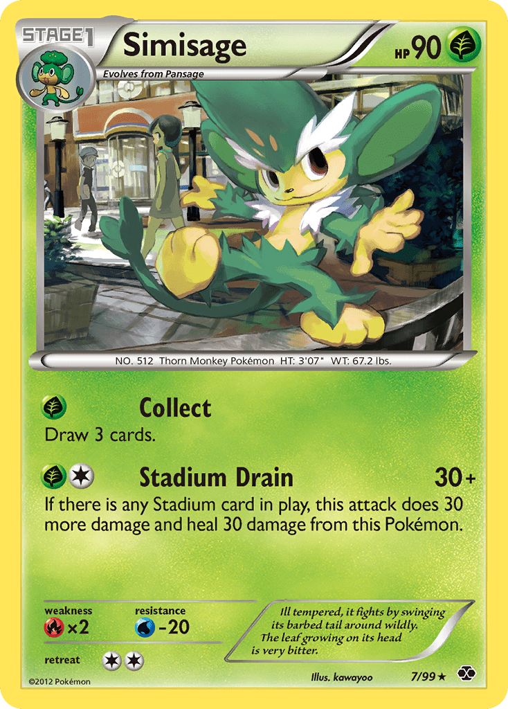 Simisage (7/99) [Black & White: Next Destinies] Pokemon Single Pokémon  | Multizone: Comics And Games
