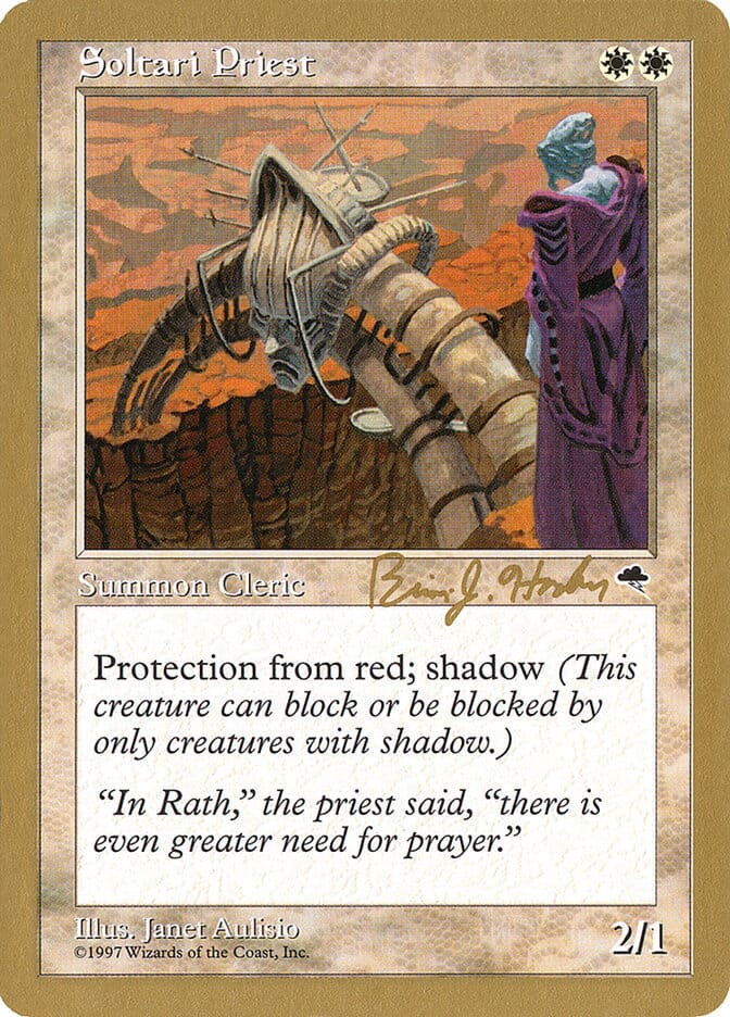 Soltari Priest (Brian Hacker) [World Championship Decks 1998] MTG Single Magic: The Gathering  | Multizone: Comics And Games