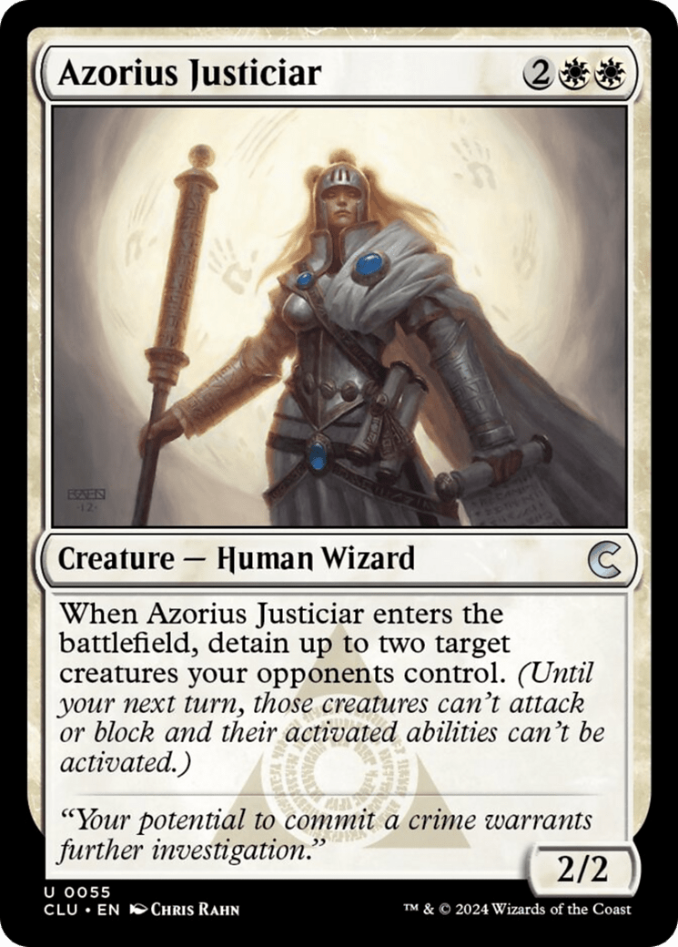 Azorius Justiciar [Ravnica: Clue Edition] MTG Single Magic: The Gathering  | Multizone: Comics And Games