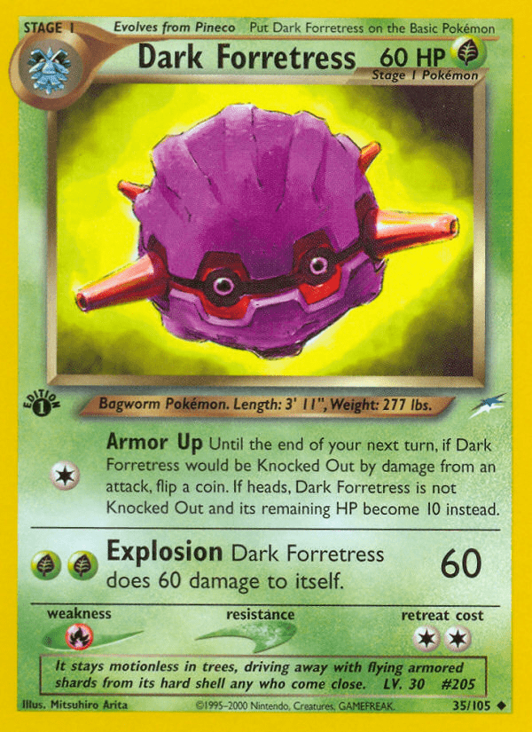 Dark Forretress (35/105) [Neo Destiny 1st Edition] Pokemon Single Pokémon  | Multizone: Comics And Games