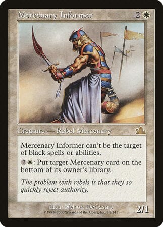 Mercenary Informer [Prophecy] MTG Single Magic: The Gathering  | Multizone: Comics And Games