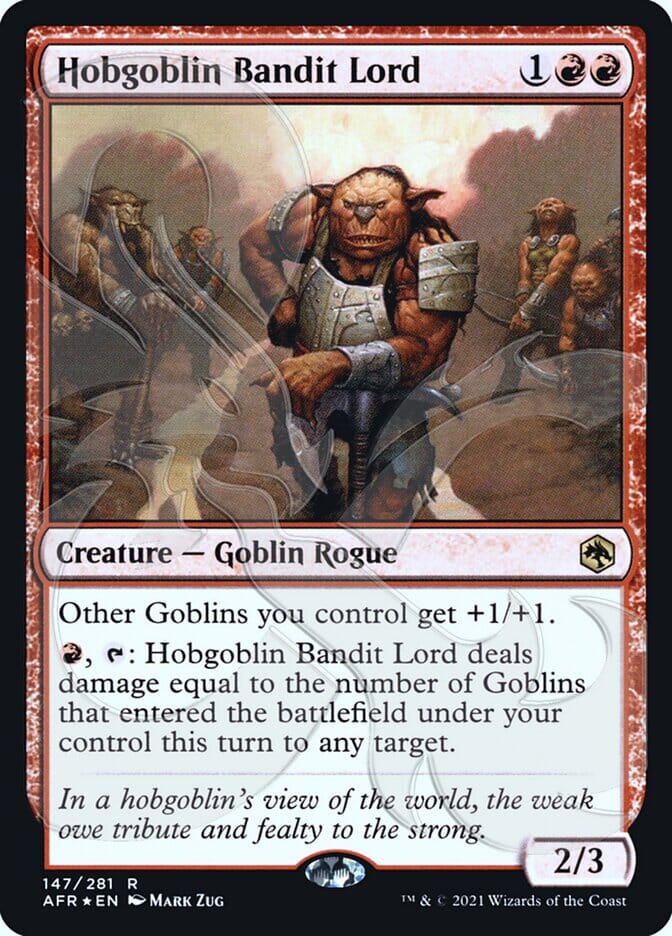 Hobgoblin Bandit Lord (Ampersand Promo) [Dungeons & Dragons: Adventures in the Forgotten Realms Promos] MTG Single Magic: The Gathering  | Multizone: Comics And Games