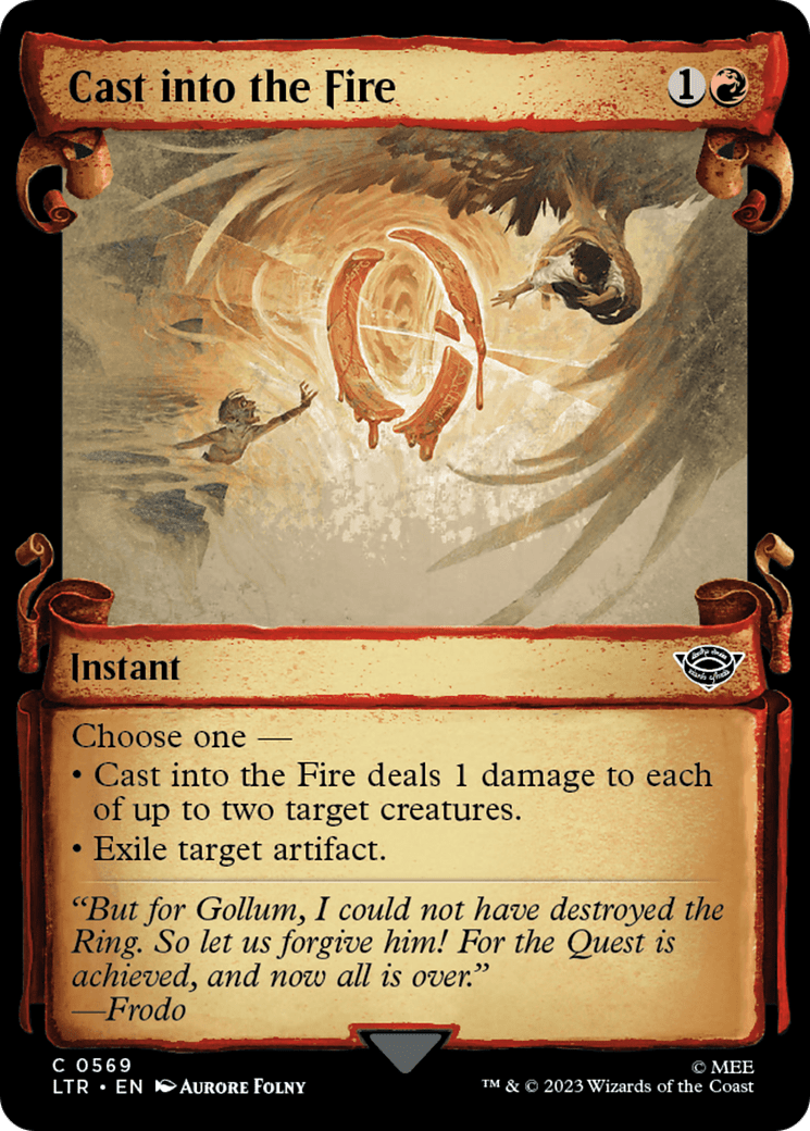 Cast into the Fire [The Lord of the Rings: Tales of Middle-Earth Showcase Scrolls] MTG Single Magic: The Gathering  | Multizone: Comics And Games