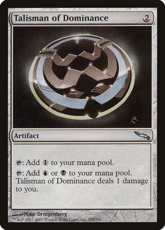 Talisman of Dominance [Mirrodin] MTG Single Magic: The Gathering  | Multizone: Comics And Games