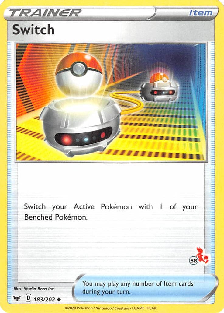 Switch (183/202) (Cinderace Stamp #58) [Battle Academy 2022] Pokemon Single Pokémon  | Multizone: Comics And Games