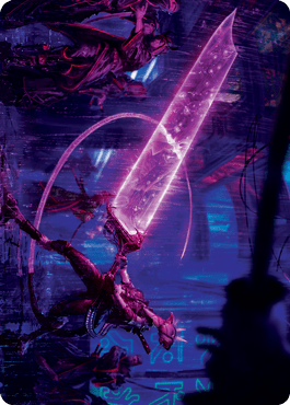 Enormous Energy Blade Art Card [Kamigawa: Neon Dynasty Art Series] MTG Single Magic: The Gathering  | Multizone: Comics And Games