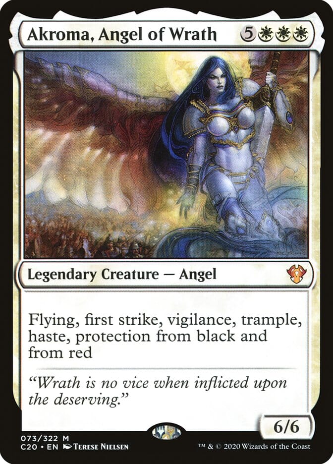 Akroma, Angel of Wrath [Commander 2020] MTG Single Magic: The Gathering  | Multizone: Comics And Games