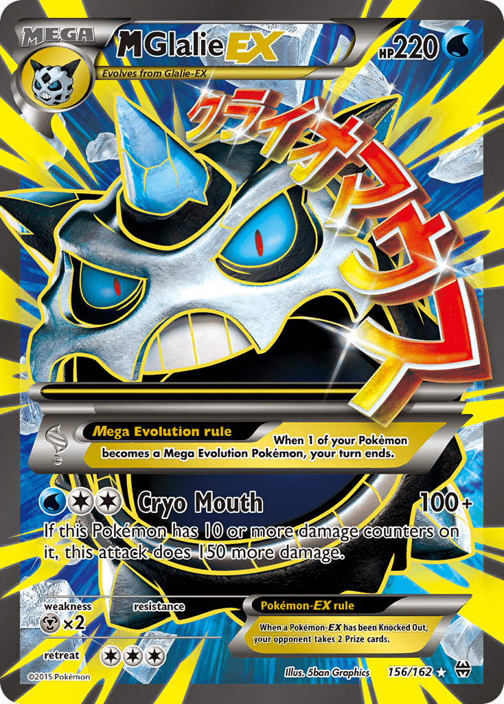 M Glalie EX (156/162) [XY: BREAKthrough] Pokemon Single Pokémon  | Multizone: Comics And Games