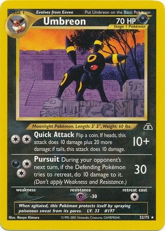 Umbreon (32/75) [Neo Discovery Unlimited] Pokemon Single Pokémon  | Multizone: Comics And Games