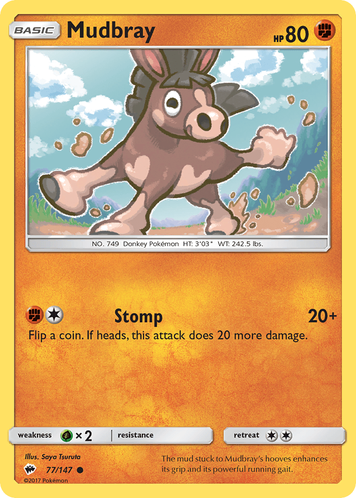 Mudbray (77/147) [Sun & Moon: Burning Shadows] Pokemon Single Pokémon  | Multizone: Comics And Games