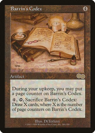 Barrin's Codex [Urza's Saga] MTG Single Magic: The Gathering  | Multizone: Comics And Games