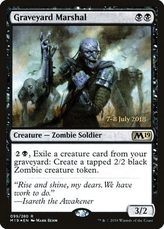 Graveyard Marshal [Core Set 2019 Promos] MTG Single Magic: The Gathering  | Multizone: Comics And Games