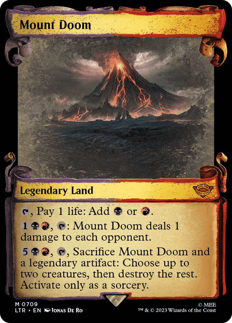 Mount Doom [The Lord of the Rings: Tales of Middle-Earth Showcase Scrolls] MTG Single Magic: The Gathering  | Multizone: Comics And Games