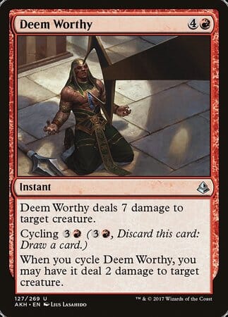 Deem Worthy [Amonkhet] MTG Single Magic: The Gathering  | Multizone: Comics And Games