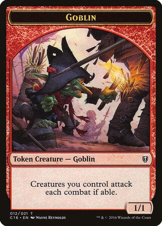 Goblin // Zombie Double-sided Token [Commander 2016 Tokens] MTG Single Magic: The Gathering  | Multizone: Comics And Games