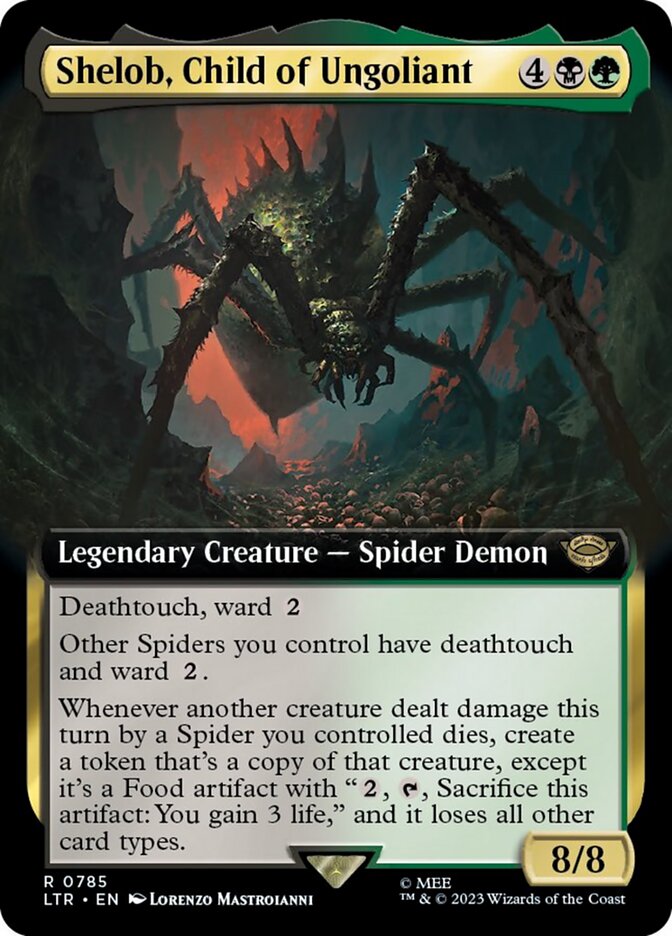 Shelob, Child of Ungoliant (Extended Art) (Surge Foil) [The Lord of the Rings: Tales of Middle-Earth] | Multizone: Comics And Games
