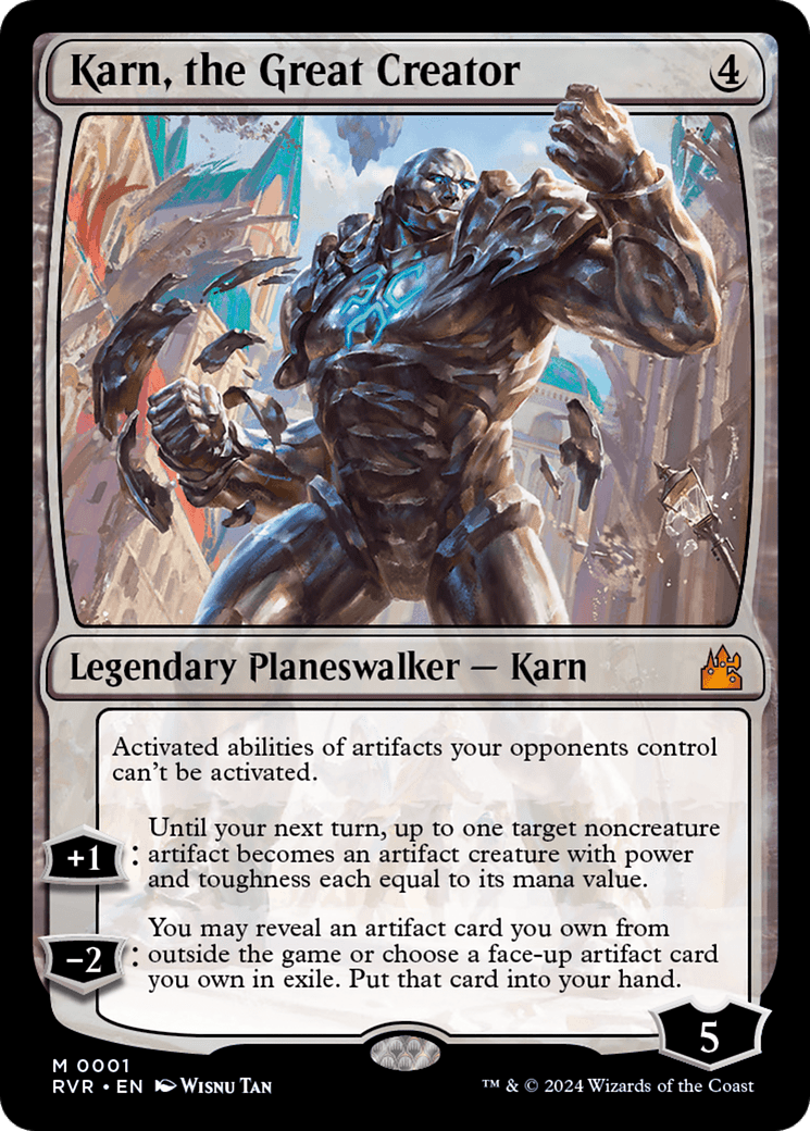 Karn, the Great Creator [Ravnica Remastered] MTG Single Magic: The Gathering  | Multizone: Comics And Games