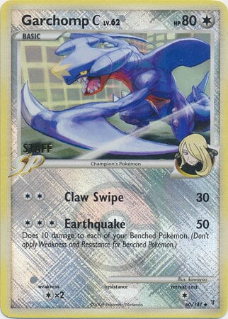 Garchomp C (60/147) (Staff League Promo) [Platinum: Supreme Victors] Pokemon Single Pokémon  | Multizone: Comics And Games