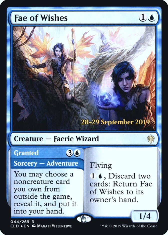 Fae of Wishes // Granted [Throne of Eldraine Prerelease Promos] MTG Single Magic: The Gathering  | Multizone: Comics And Games