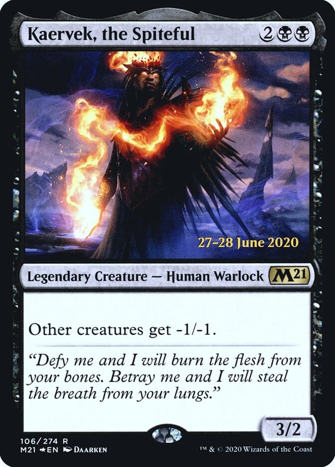 Kaervek, the Spiteful [Core Set 2021 Prerelease Promos] MTG Single Magic: The Gathering  | Multizone: Comics And Games