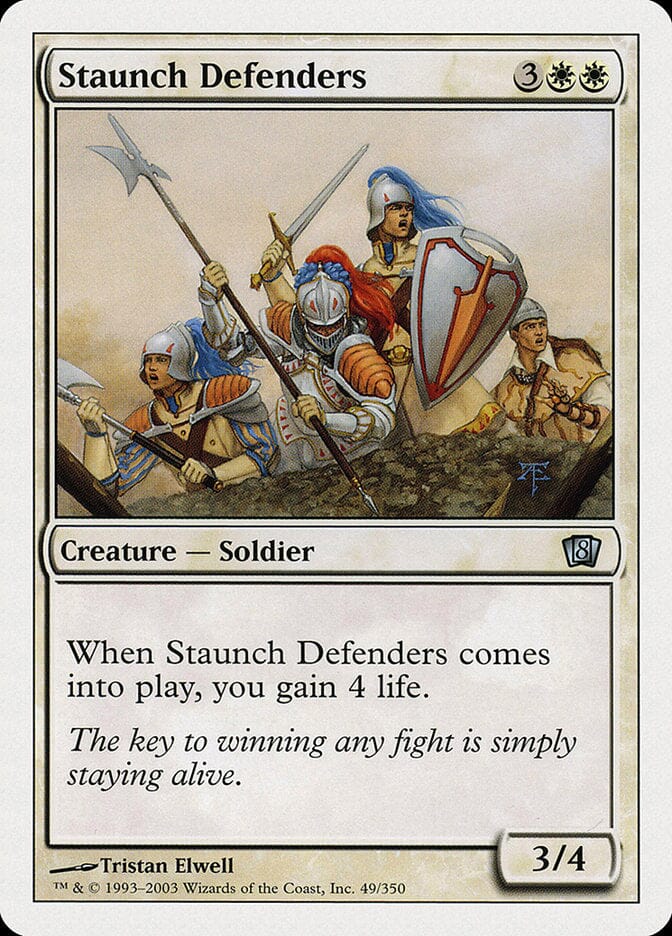 Staunch Defenders [Eighth Edition] MTG Single Magic: The Gathering  | Multizone: Comics And Games