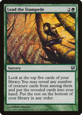 Lead the Stampede [Duel Decks: Ajani vs. Nicol Bolas] MTG Single Magic: The Gathering  | Multizone: Comics And Games