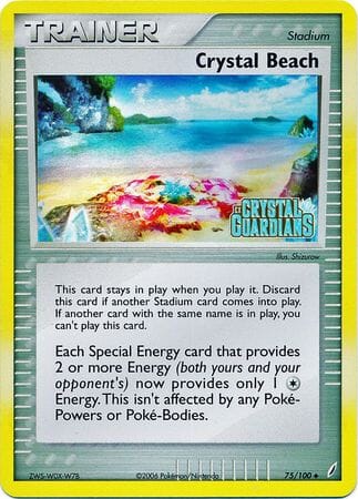 Crystal Beach (75/100) (Stamped) [EX: Crystal Guardians] Pokemon Single Pokémon  | Multizone: Comics And Games