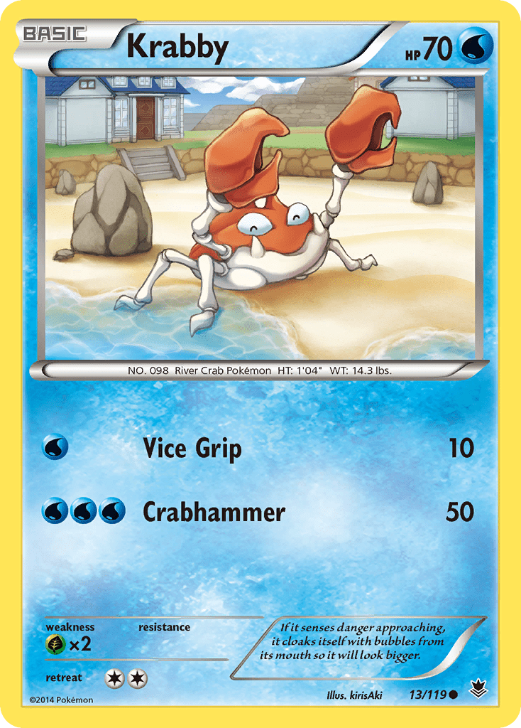 Krabby (13/119) [XY: Phantom Forces] Pokemon Single Pokémon  | Multizone: Comics And Games