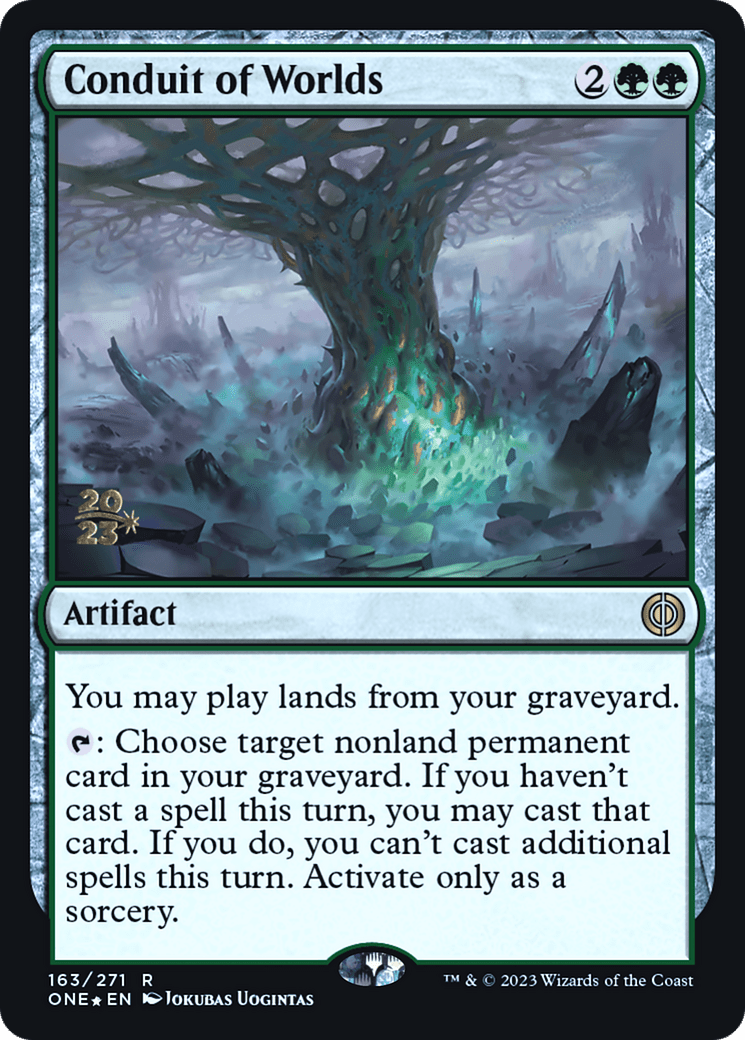 Conduit of Worlds [Phyrexia: All Will Be One Prerelease Promos] MTG Single Magic: The Gathering  | Multizone: Comics And Games