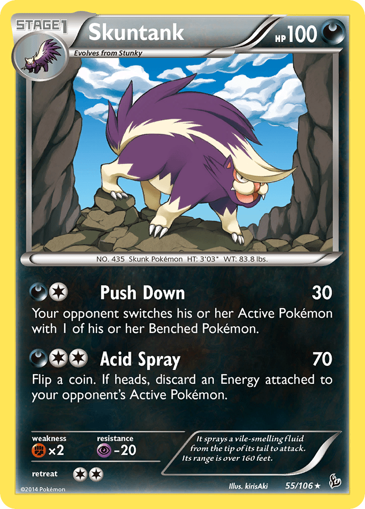Skuntank (55/106) [XY: Flashfire] Pokemon Single Pokémon  | Multizone: Comics And Games