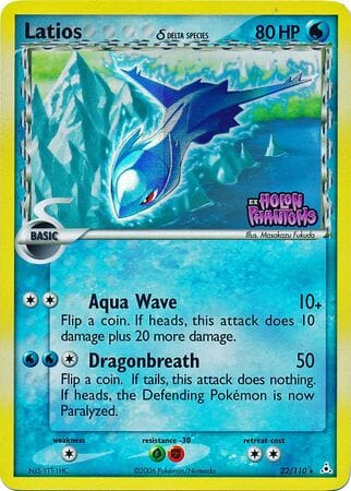 Latios (22/110) (Delta Species) (Stamped) [EX: Holon Phantoms] Pokemon Single Pokémon  | Multizone: Comics And Games