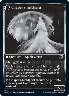 Chaplain of Alms // Chapel Shieldgeist [Innistrad: Double Feature] MTG Single Magic: The Gathering  | Multizone: Comics And Games
