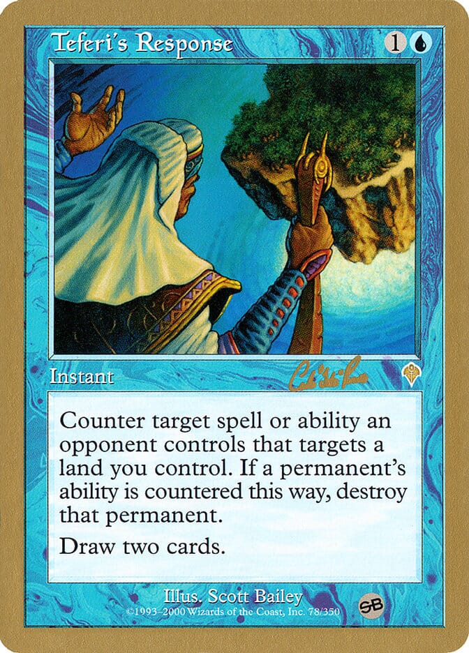 Teferi's Response (Carlos Romao) (SB) [World Championship Decks 2002] MTG Single Magic: The Gathering  | Multizone: Comics And Games
