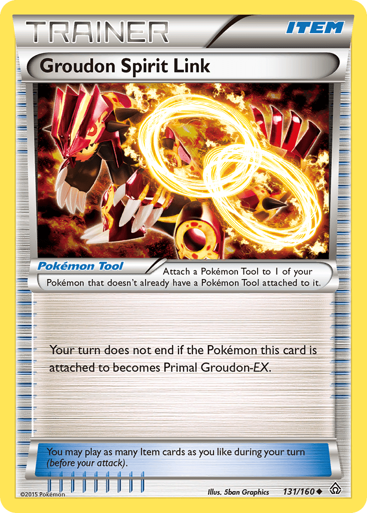 Groudon Spirit Link (131/160) [XY: Primal Clash] Pokemon Single Pokémon  | Multizone: Comics And Games