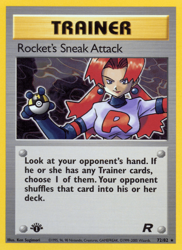Rocket's Sneak Attack (72/82) [Team Rocket 1st Edition] Pokemon Single Pokémon  | Multizone: Comics And Games