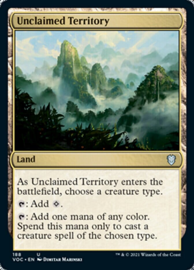 Unclaimed Territory [Innistrad: Crimson Vow Commander] MTG Single Magic: The Gathering  | Multizone: Comics And Games