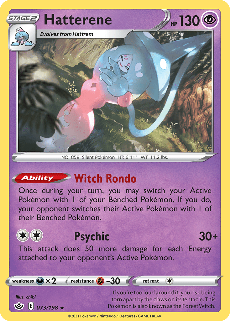 Hatterene (073/198) (Theme Deck Exclusive) [Sword & Shield: Chilling Reign] Pokemon Single Pokémon  | Multizone: Comics And Games