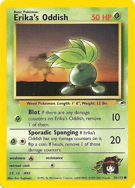 Erika's Oddish (78/132) [Gym Heroes Unlimited] Pokemon Single Pokémon  | Multizone: Comics And Games