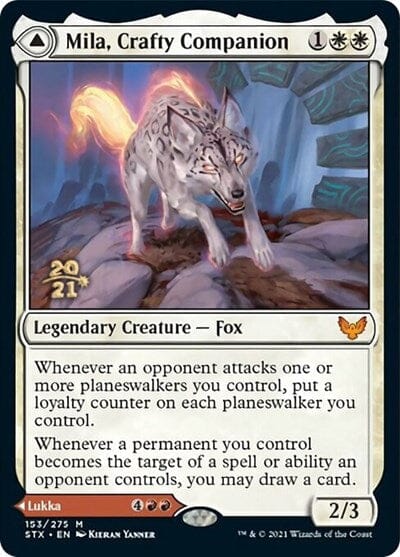 Mila, Crafty Companion // Lukka, Wayward Bonder [Strixhaven: School of Mages Prerelease Promos] MTG Single Magic: The Gathering  | Multizone: Comics And Games