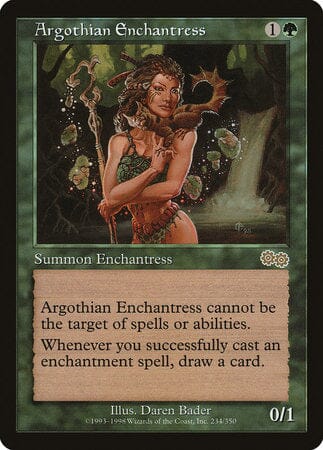 Argothian Enchantress [Urza's Saga] MTG Single Magic: The Gathering  | Multizone: Comics And Games